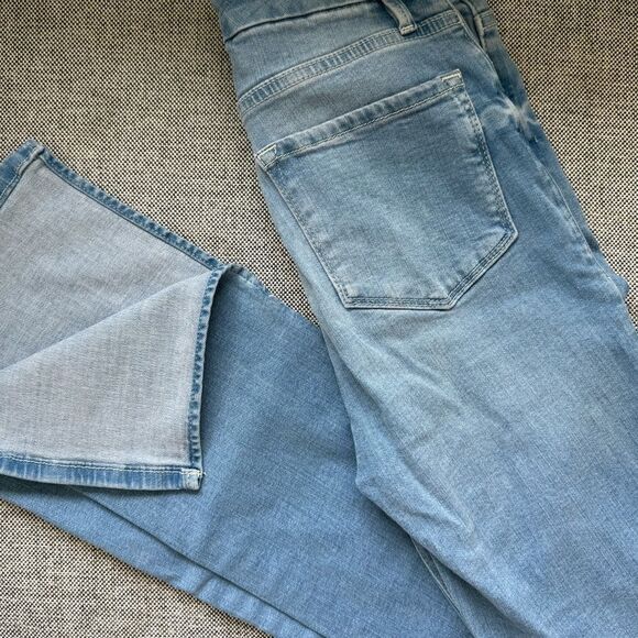 Frame denim le high waist denim split hem mini boot cut jean - Picture 3 of 8